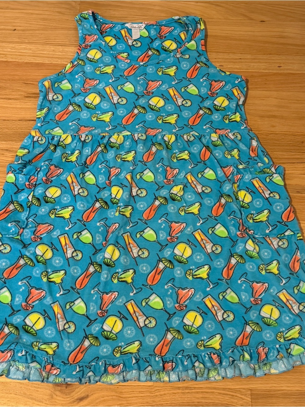 Super fun Florida cocktail inspired Terry cloth house dress